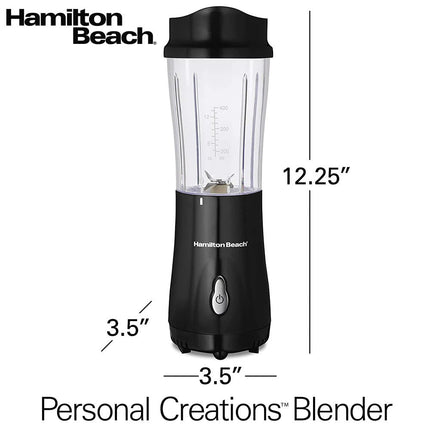 HAMILTON BEACH 51101BC Personal Blender with Travel Lid