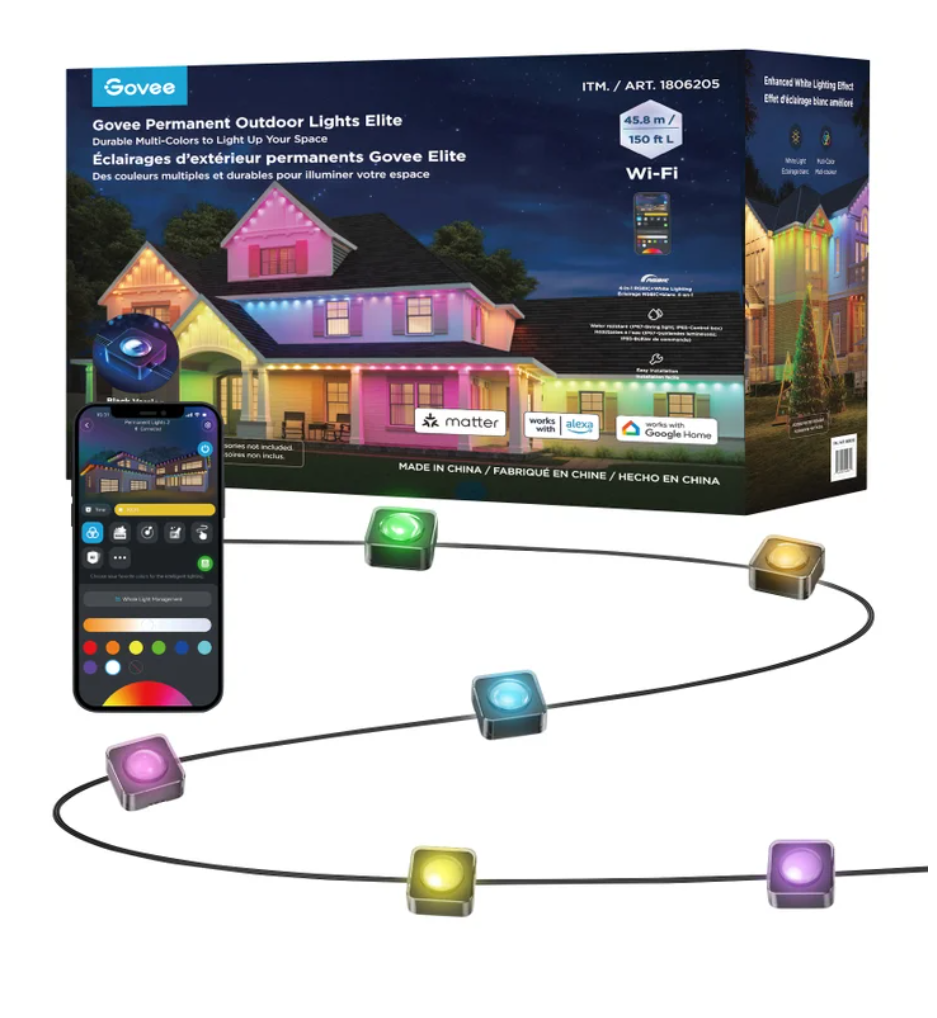 Govee Permanent Outdoor Lights Elite, 150 FT