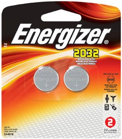 Energizer Lithium Coin Watch/Electronic Battery 2032, 2-Count