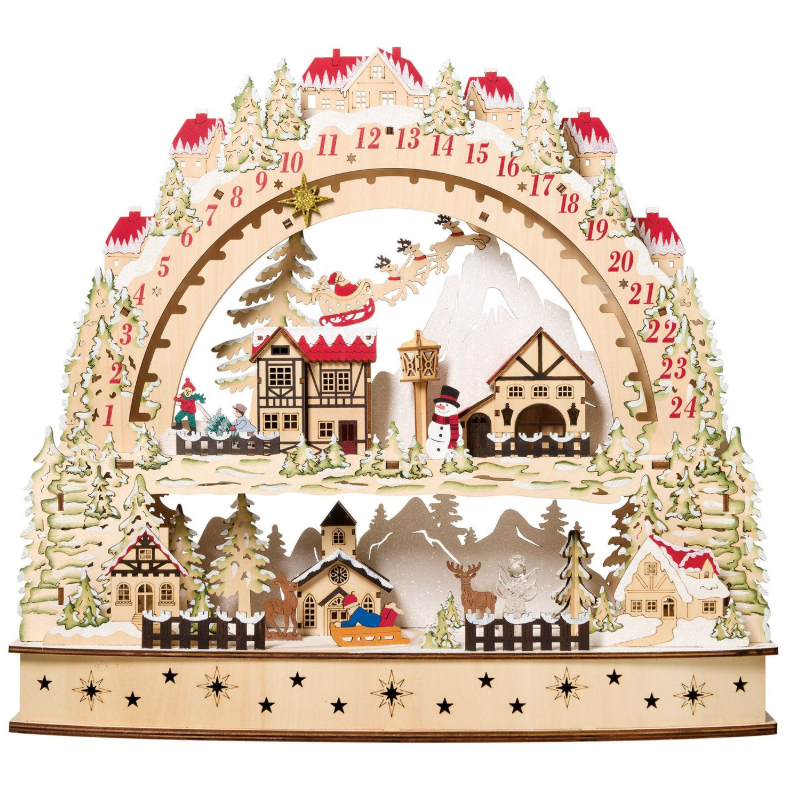 Wooden LED Advent Calendar