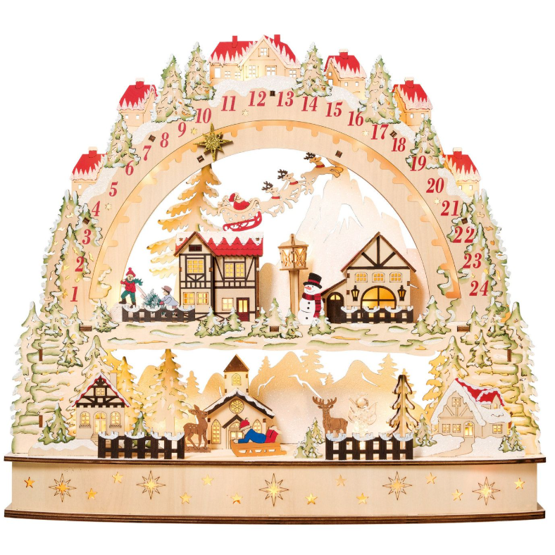 Wooden LED Advent Calendar
