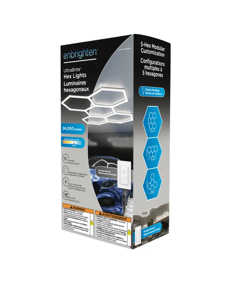 Enbrighten Ultrabrite Dimmable Hex Lights