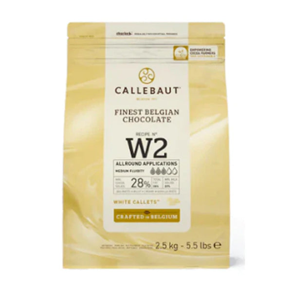 Callebaut White Chocolate Callets W2-ca-u76 2.5 kg