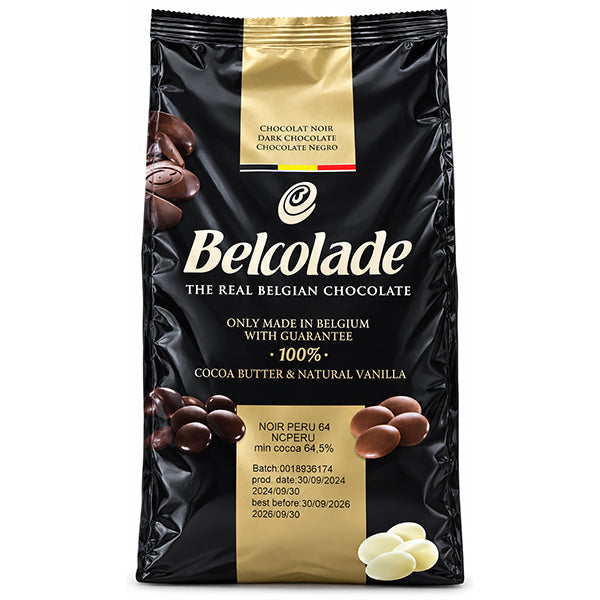 Belcolade 64.5% Peru Milk Drops 1 kg
