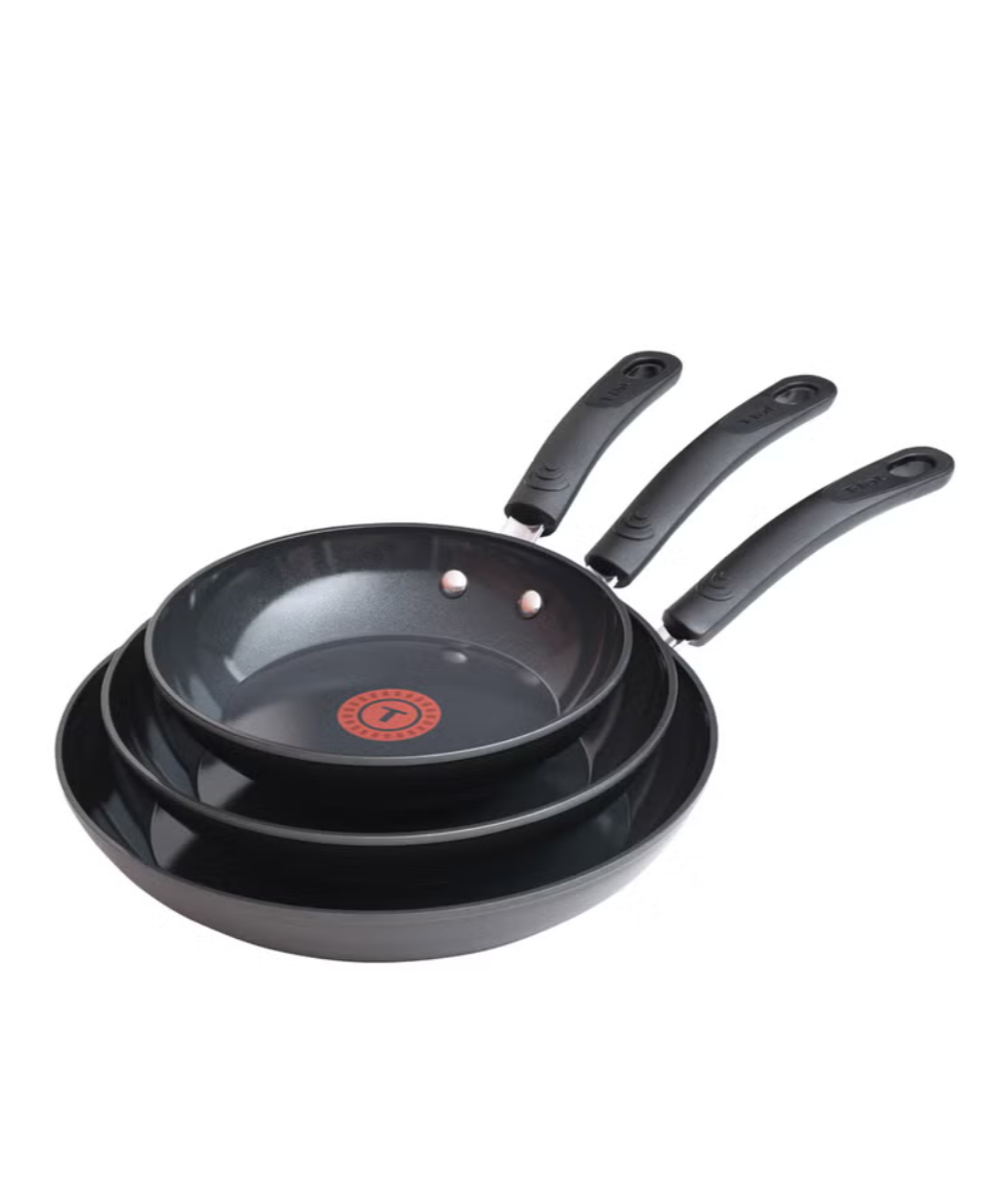 T-fal Ceramic Non-Stick Skillet Set, 3-pieces