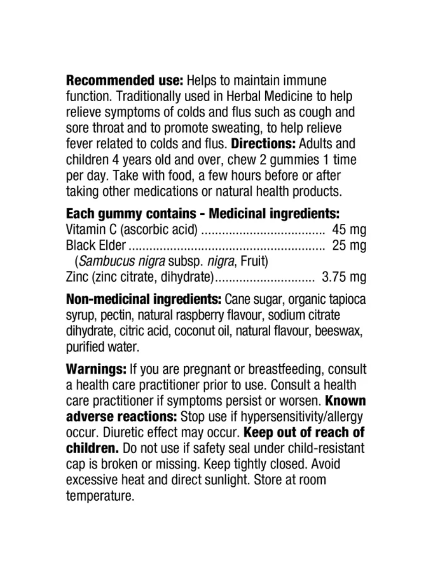 Sambucus Elderberry Immune Support - 120 Gummies