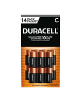 Duracell CopperTop C Batteries, 14-count