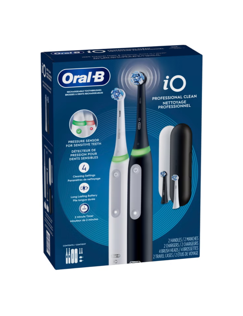 Oral-B iO Series Professional Clean Electric Toothbrush, 2-pack