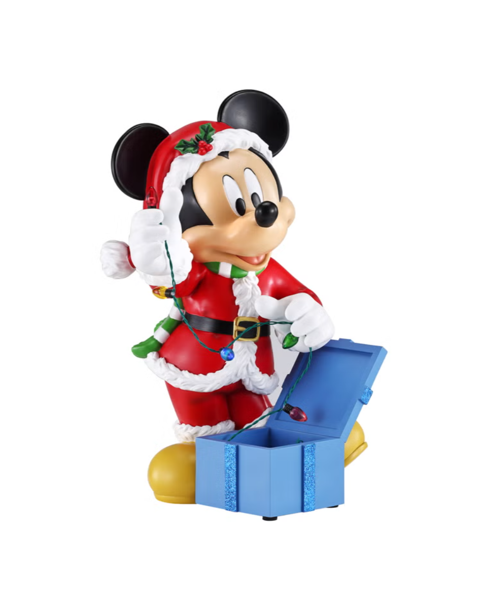 Holiday Mouse Figurine with Lights and Music Mickey , Goofy and Minnie