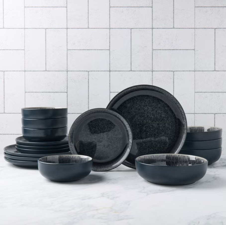 Denmark Stoneware Dinnerware Set, 16-pieces