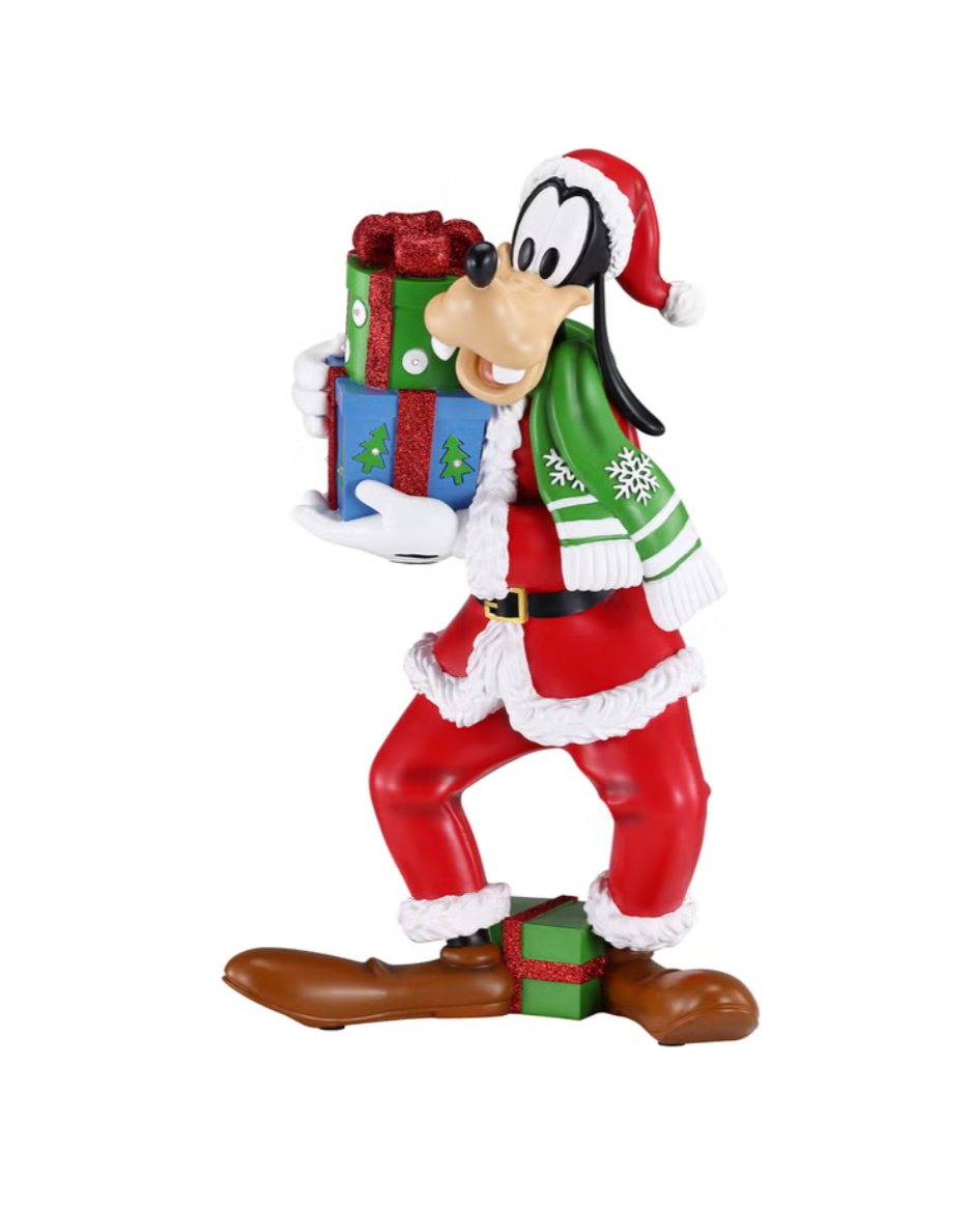 Holiday Mouse Figurine with Lights and Music Mickey , Goofy and Minnie