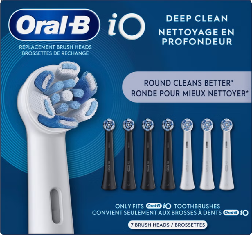 Oral-B iO Ultimate Deep Clean Brush Heads, 7-pack