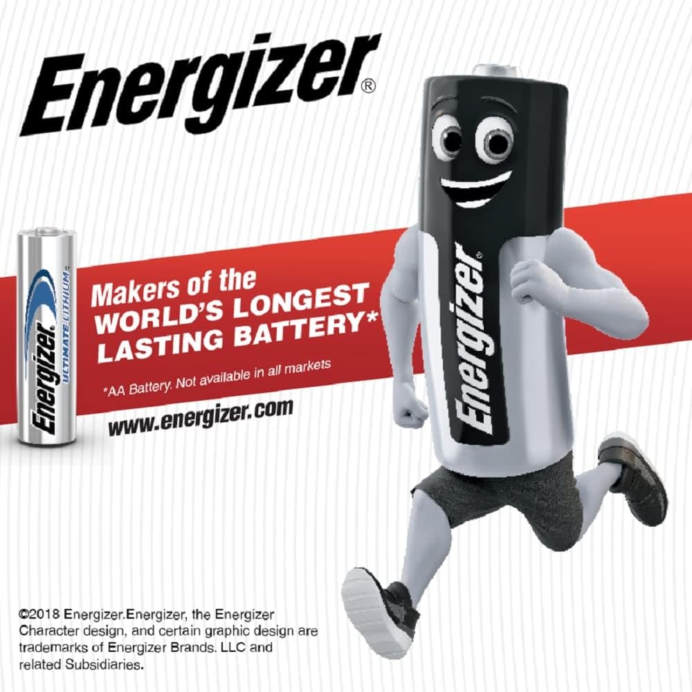 Energizer 123 Lithium 3-Volt Battery, 2-Pack