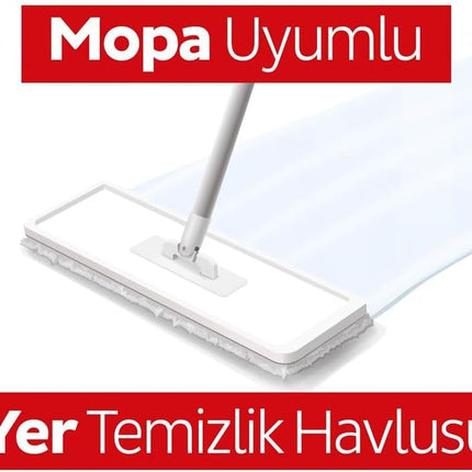 Sleepy Easy Clean White Soap Additive Mopa Compatible Floor Cleaning Towel, 50 Sheets