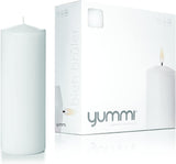 Yummi 3" x 8" Round Pillar Candles - 3 per Pack