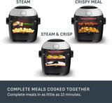 T-fal , Multicook Actifry, Multicooker & Air Fryer with Automatic Stirring Paddle, 6 L / 6.3 Qt. , Chrome