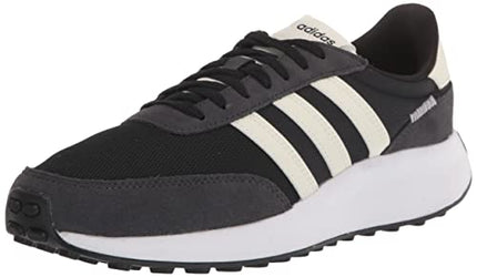 adidas Women's 70s Running Shoe, Black/Off White/Carbon, 8, Black/Off White/Carbon, 8