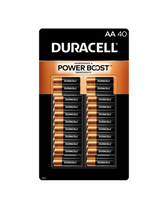 Duracell CopperTop AA Batteries with Power Boost Ingredients, 40 count