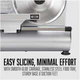 WESTON 61-0901-W Heavy Duty 9" Food Slicer - Refurbished with Home Essentials Warranty