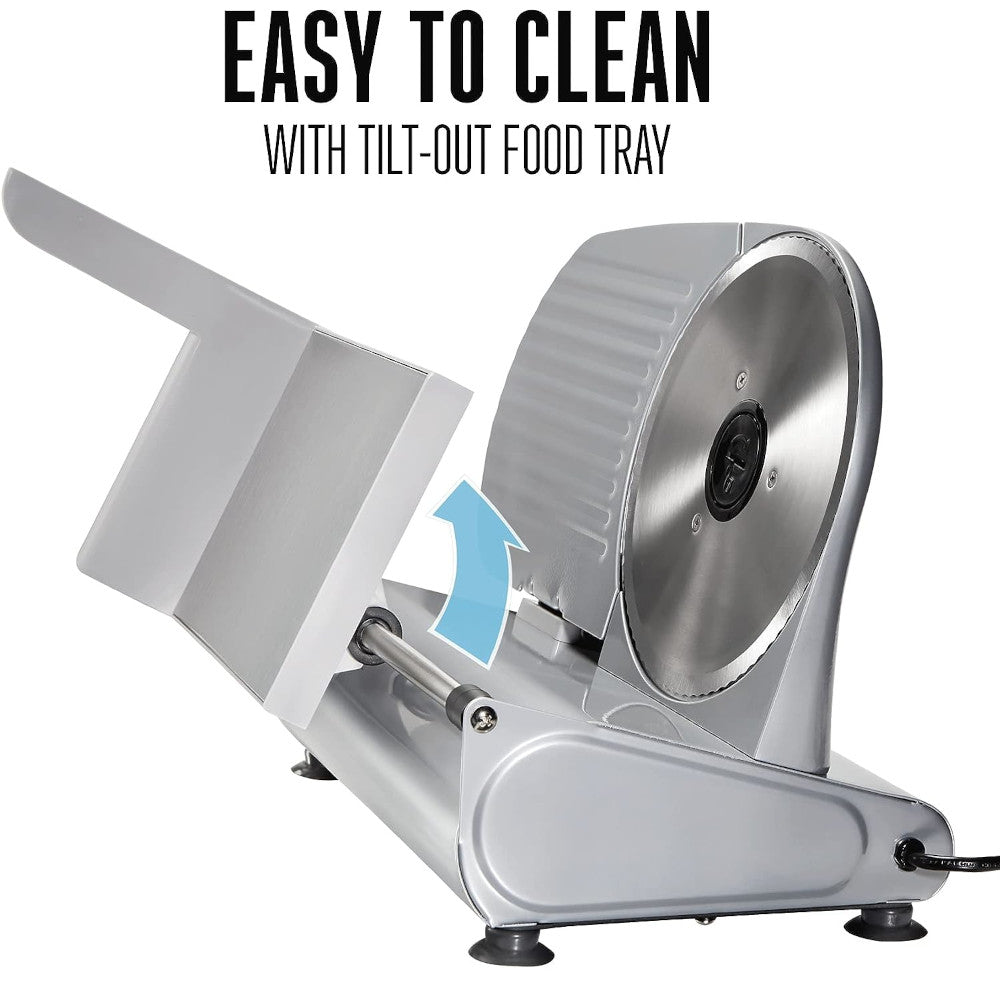 WESTON 61-0901-W Heavy Duty 9" Food Slicer - Refurbished with Home Essentials Warranty