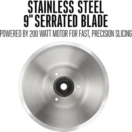 WESTON 61-0901-W Heavy Duty 9" Food Slicer - Refurbished with Home Essentials Warranty