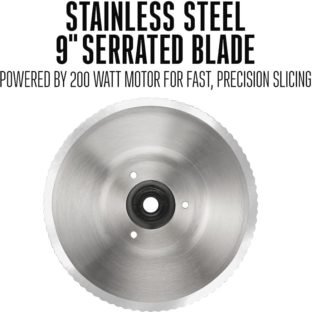 WESTON 61-0901-W Heavy Duty 9" Food Slicer - Refurbished with Home Essentials Warranty