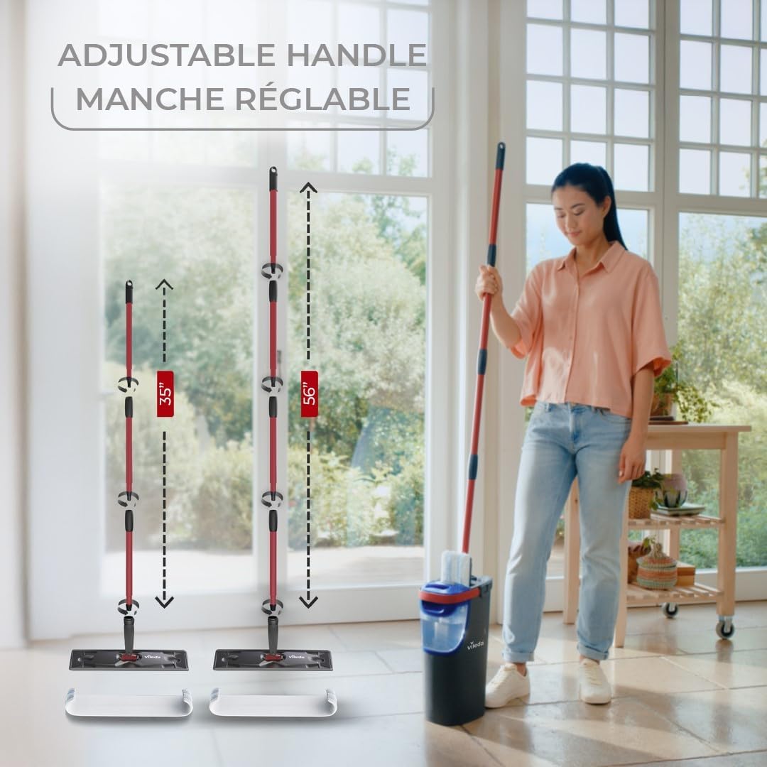 Vileda H2prO Flat Mop and Bucket Set