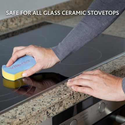 Vileda Scrunge Glass Ceramic Stovetop No-Scratch Scrub Sponge (Pack of 4)
