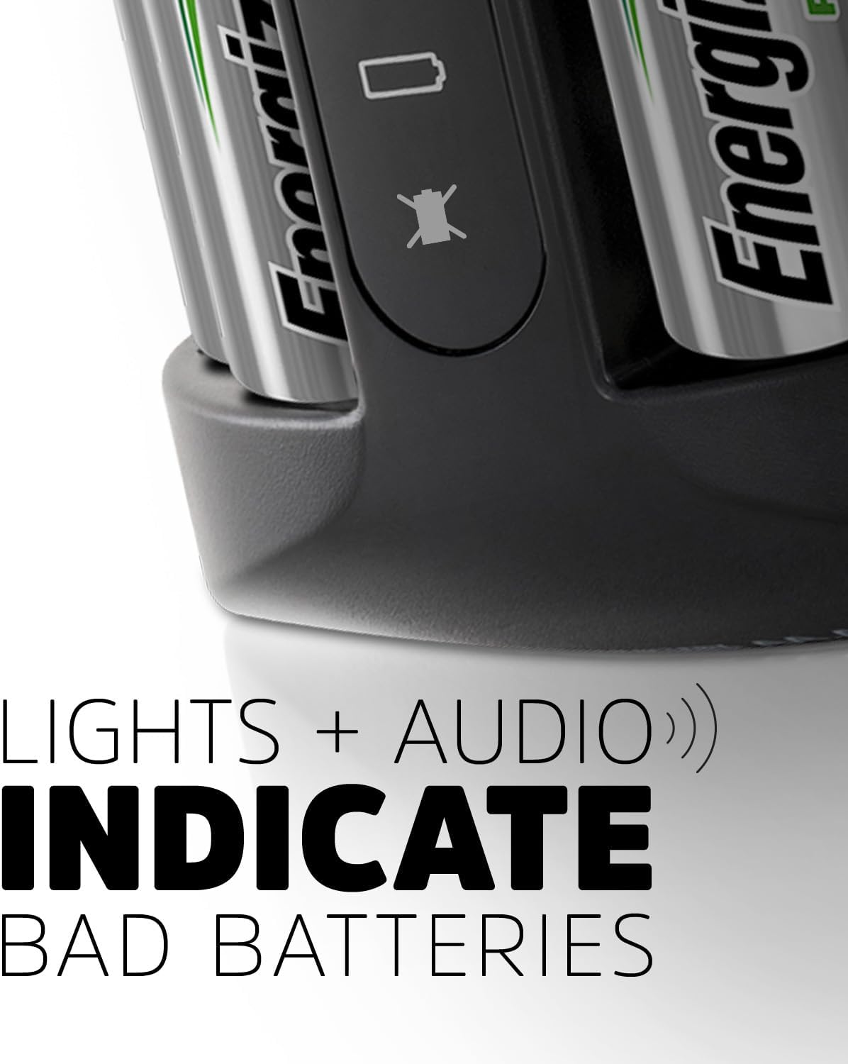 Energizer AA and AAA Battery Charger with 4 AA NiMH Rechargeable Batteries, Recharge Pro Battery Charger for Double A Batteries and Triple A Batteries