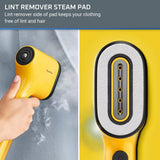 Rowenta Pure Pop, Handheld Steamer for Clothes 1.5 Pounds 15 Second Heatup, 2.3 Ounce Capacity 1150 Watts Portable, Garment Steamer, With Lint Remover, Yellow
