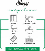 Sleepy Pack of 2, 3 and 6, Easy Clean All Purpose Cleaning Wipes, White Vinegar and Baking Soda Formula, Chemical-Free, 100 Count