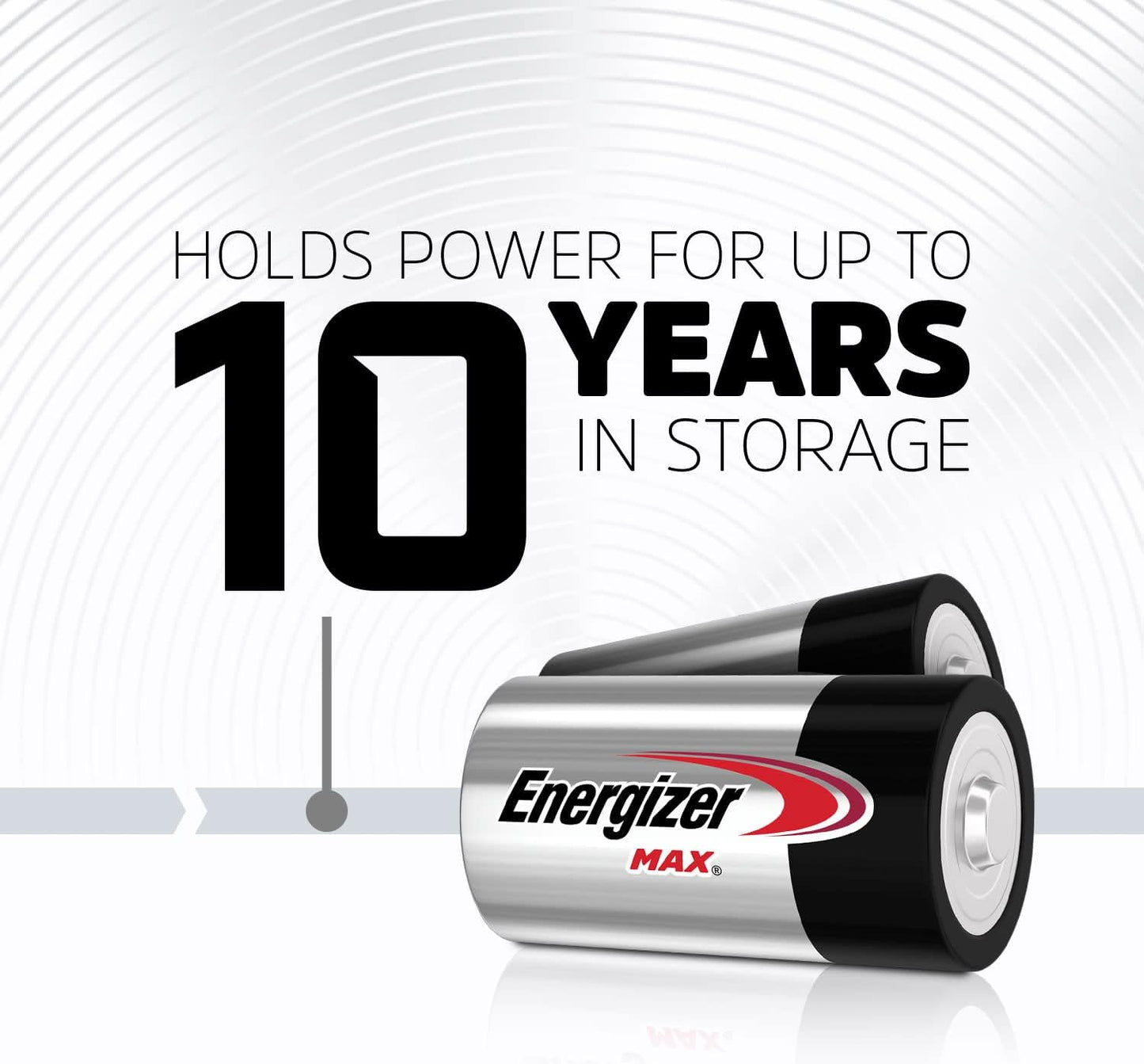 Energizer MAX D Batteries (2 Pack), D Cell Alkaline Batteries