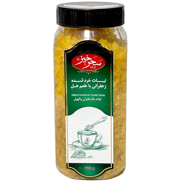 Saharkhiz Saffron Cardamom Crystallized Sugar 500 g
