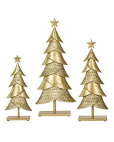Set of 3 Holiday Metal Trees