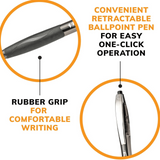 BIC GLIDE BALL PEN - BLUE 2PCS