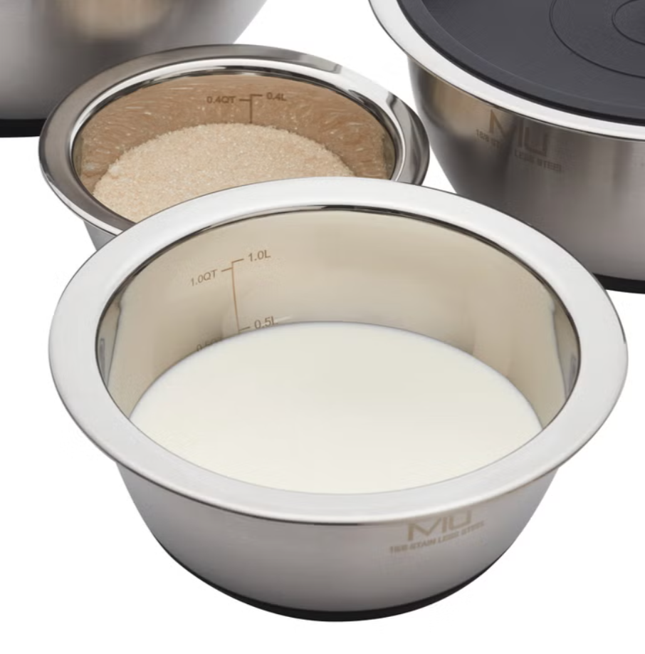 MIU Stainless Steel Mixing Bowl Set, 14-pieces