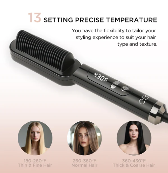 Olla Bella Heated Straightening Brush
