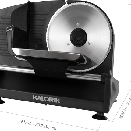 Kalorik 200 Watts Professional Food Slicer, Black