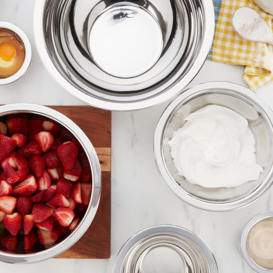 MIU Stainless Steel Mixing Bowl Set, 14-pieces