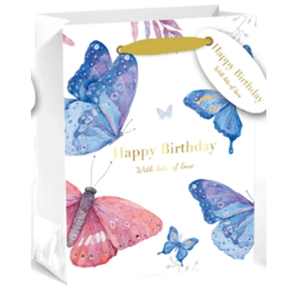 EPC Butterflies Happy Birthday Giftbag Large