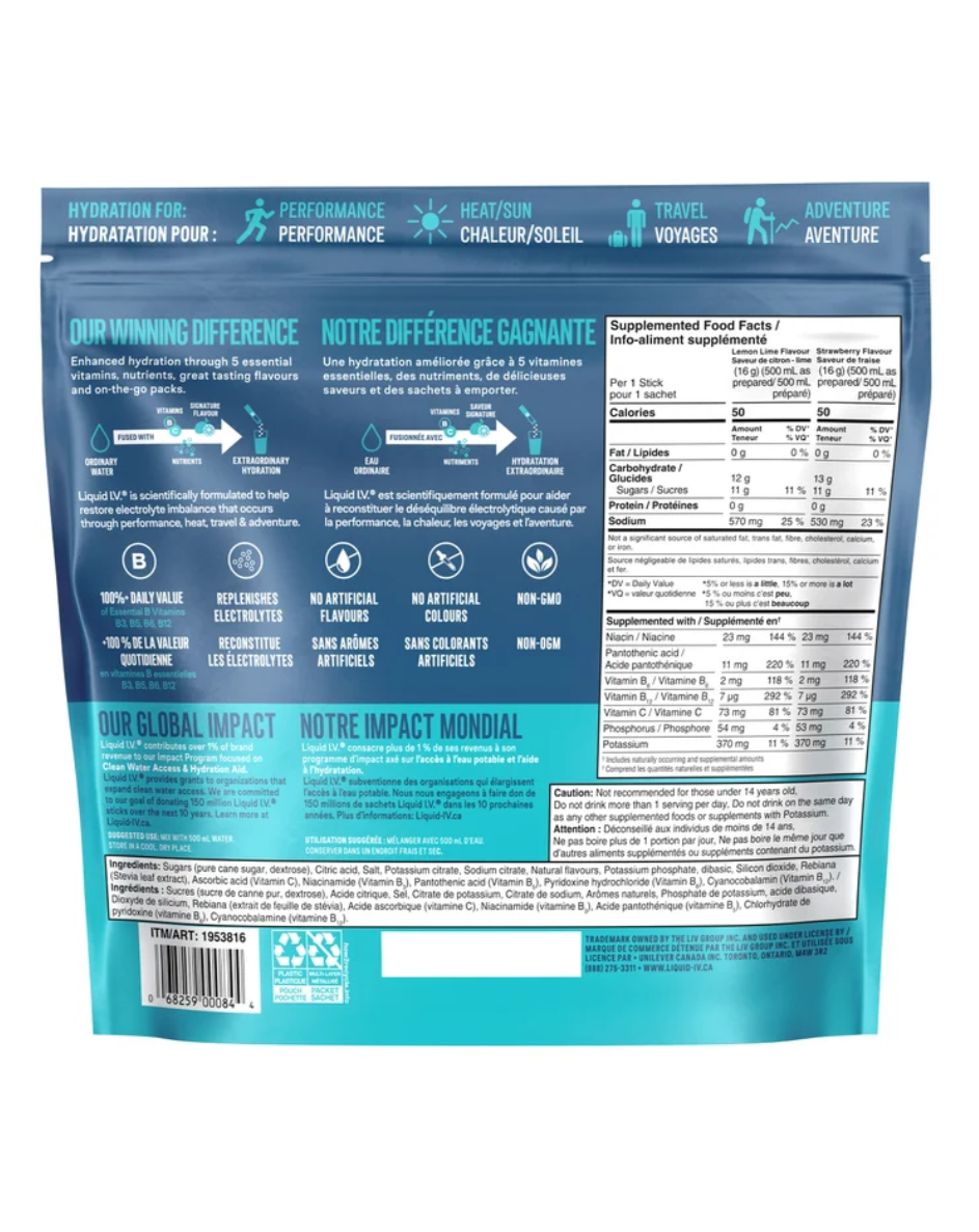 Liquid I.V. Variety Pack, 30 x 16 g