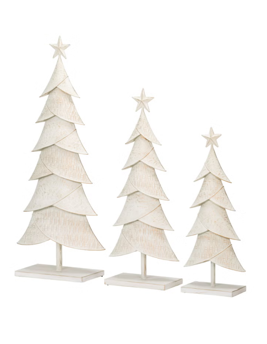 Set of 3 Holiday Metal Trees