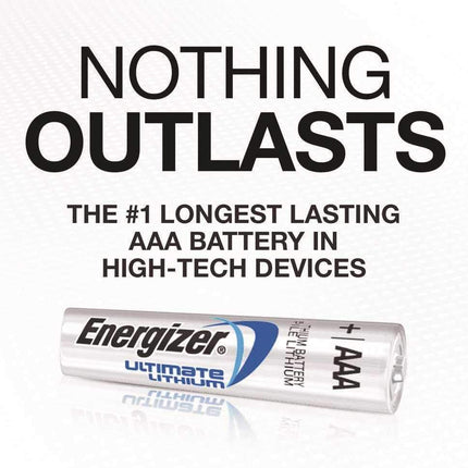 Energizer® Photo Ultimate Lithium AAA Batteries, Pack of 4
