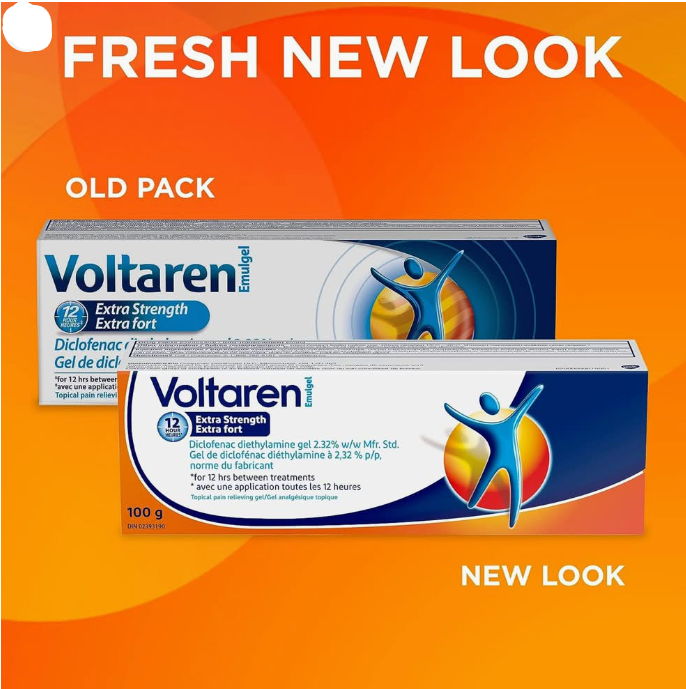 Voltaren Extra Strength Joint & Back Pain Relief Emulgel (2 x 100 g)