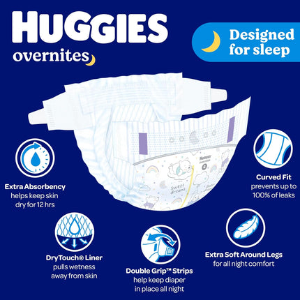 Huggies Overnites Baby Diapers: Overnight Diapers