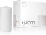 Yummi 3" x 6"  Round Pillar Candles - 3 per Pack