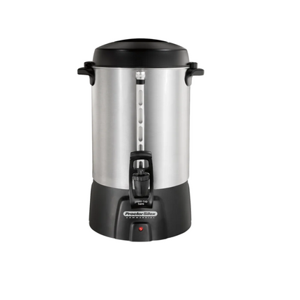 Proctor Silex Coffee Urn, Black and Stainless Steel