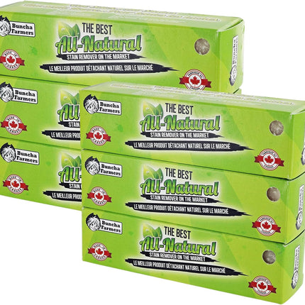 (24-Pack) Buncha Farmers-The Best-100% All Natural, Biodegradable, Environmentally Friendly Stain Remover Stick (Made in Canada 1.76 oz)