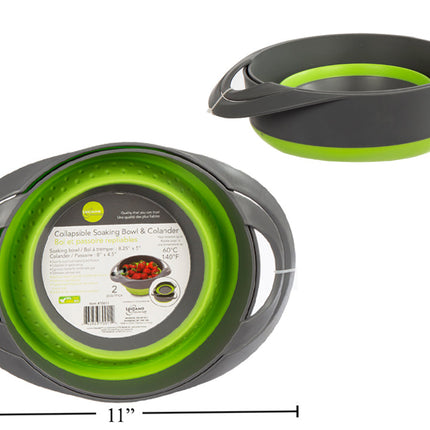 LUCIANO GOURMET Collapsible Soaking Bowl and Colander
