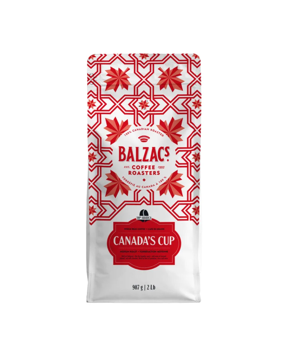 Balzac's Canada's Cup Whole Bean Medium Roast Coffee, 907 g